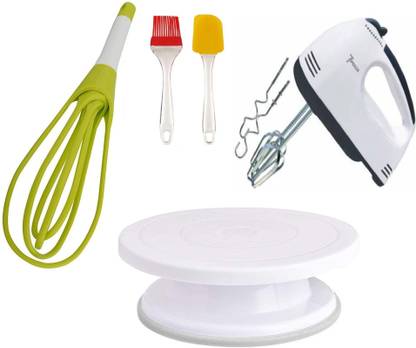 स्पिरीतुअल हाउस 7 speed Hand Mixer with measuring spoon cup and spoon set and Cake Dowel and Pillar,silicone oil brush Spatula,Plastic Fold-able Whisk kitchen tool set Multi color Kitchen Tool Set चम्मच कप और चम्मच सेट और केक डॉवेल और पिलर, सिलिकोन ऑयल ब्रश स्पैटुला, प्लास्टिक फोल्ड-एबल व्हिस्क किचन टूल सेट के साथ 7 स्पीड हैंड मिक्सर मल्टी कलर किचन टूल सेट बहुरंगी रसोई उपकरण सेट