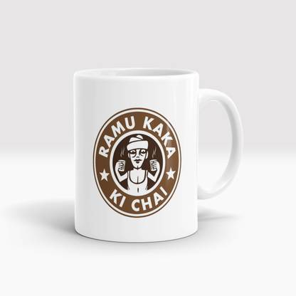 Gift Arcadia Funny Ramu Kaka Ki Chai Printed CoffeeMug, Ideal Gift For Everyone, Best Friend, Brother, Boss, Co-worker Ceramic Coffee Mug