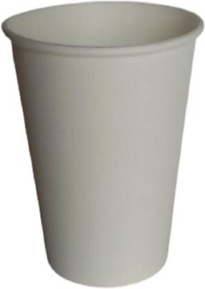 MARUTI TRAND White Plain Paper Cup 350ml (100pcs) Paper Coffee Mug
