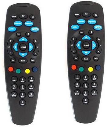 EmmEmm Pack of 2 Pcs Compatible DTH Remote Control Tata Sky DTH Set Top Box Remote Controller