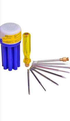 Tanya Iron Screw Driver Set (7 cm x 7 cm x 13 cm, multicolor) Combination Screwdriver Set
