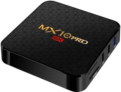 VIBOTON SMART TV BOX MX10 PRO ANDROID 9.0 ALLWINNER H6 UHD 4K MEDIA PLAYER 6K IMAGE DECODING 4GB / 32GB 2.4G WIFI 100M LAN USB3.0 H.265 VP9 Media Streaming Device