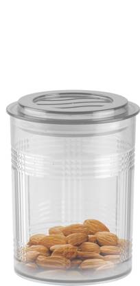 POLYSET Polyset Platima 1 Premium Jar (Single Pc Container) Dry Fruits, Snacks Box, Namkeen, Biscuits Plastic Airtight Container for Storage. Container Serving Set