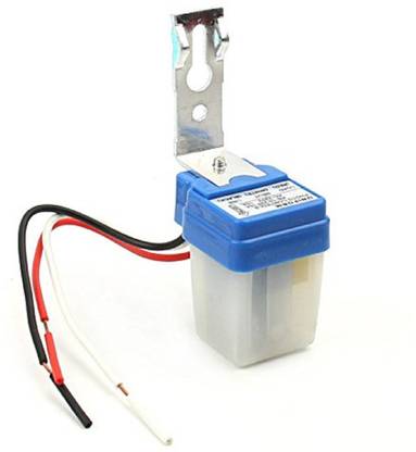 GS Gujarat Day Night Sensor 220 V Auto Day/Night on/Off Photocell LDR Sensor Switch (White) Smart Switch