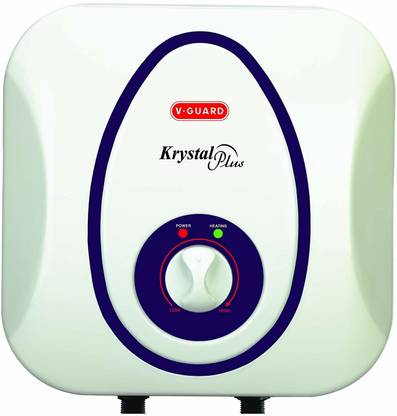 V-Guard 6 L Storage Water Geyser (KRYSTAL PLUS 6L WHITE N, White)