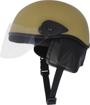 Western Era Half Helmet Clear Visor for Men & Women Safety, Comfort Stylish Enhance Design Motorbike Helmet