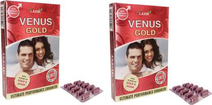 LAXMI VENUS GOLD with swarnBhasma kesar, Shilajit,for Stamina&Testosterone Booster20 Cap