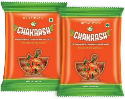 DR. VAIDYA'S Chakaash - Chyanwanprash Soft Chews Pack of 2 (50 Soft Chews Each)
