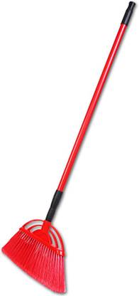 HIC Plastic Floor/Ceiling Brush with Long and Soft bristles to Collect Minute dust Particle, Remove jala/Cobwebs with Extendable Rod to Adjust to Your Height (Multi Colour) Microfibre Wet and Dry Brush