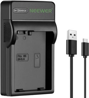 Neewer Slim Fast Micro Usb Battery Charger For Nikon En-El14 En-El14A, Nikon D3200, D3100, D5500, D5300, D5200, D5100, D3300,Df Dslr, Coolpix P7800, P7700, P7000 Cameras, Multi Charging Option  Camera Battery Charger