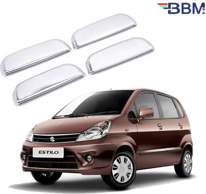 BBM Chrome Door Handle ABS Plastic Triple Layer Catch cover Plated Finish with Adhesive Tape for your car Car Grab handle