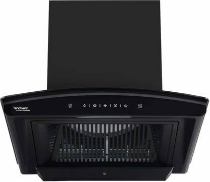 Hindware Zinnia 60cm MaxX Silence Kitchen Chimney Auto Clean Wall Mounted Black 1350 CMH Chimney