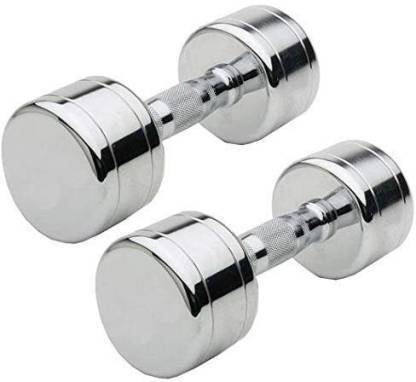 vnh PAIR OF 2.5 KG(2.5KG X 2)STEEL DUMBBELLS Fixed Weight Dumbbell