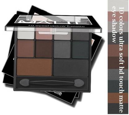 EVERERIN Best Matte Eyeshadow Palette Long Lasting Waterproof Smokey Brown & Black Pigment Eye Shadow Palette 14 g