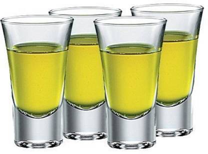 Upscale (Pack of 4) Shot Glass Set - Ideal for Vodka, Whisky - Heavy Base (Pack of 4) Glass Set Shot Glass