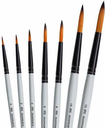 isomars Drawing Brush Round Set of 7 - Professional