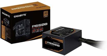 GIGABYTE P650B 80 Plus Bronze 650 Watts Computer PSU with 6 SATA Cables