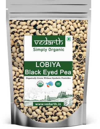 Vedarth Organic Yellow Black Eyed Beans (Whole)