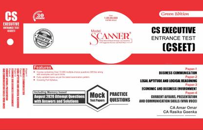 Solved Scanner CS Executive Entrance Test (CSEET) Combined Paper 1,2, 3, & 4