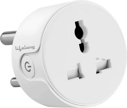Lifelong 10A Smart Plug Suitable for Low Power Appliances such as Televisions, Electric kettle, Table fans, Set top box, Air purifiers(Compatible with Alexa and Google Assistant) Smart Plug