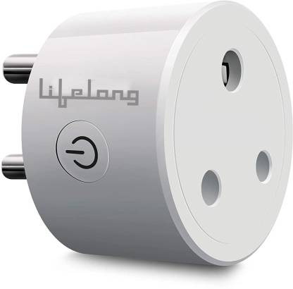 Lifelong 16A Smart Plug Suitable High Power Appliances (AC, Geyser, Motor, etc.) Energy Monitoring, Compatible with Alexa & Google Assistant Smart Plug