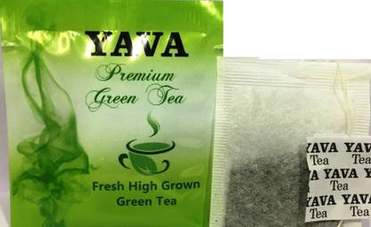 YAVA Premium Green Tea - 50 Tea Bags Green Tea Bags Pouch
