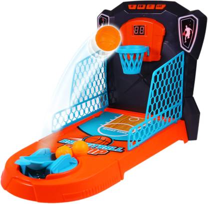 WISHKEY Indoor Basketball Shooting Game For Tabletop/Desktop Shootout Challenge - with Electronic Score Board, Real Action Toy For Kids & Adults Basketball