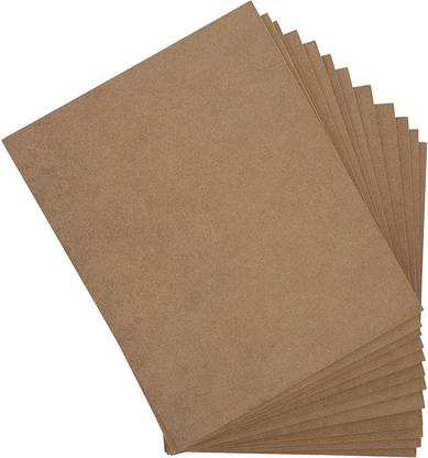 AmericanElm 5.5 mm MDF Board sheet (8 x 10 Inch) 12 Pcs Hardboard Sheets for Art and Crafts Pine Wood Veneer