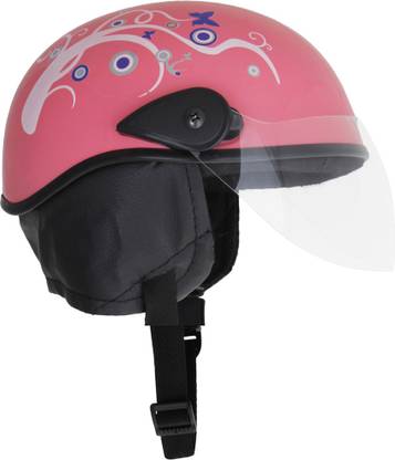 Western Era Half Helmet Clear Visor for Scooty ||Safety & Comfort|| Stylish Enhanced Design || Cycling Helmet