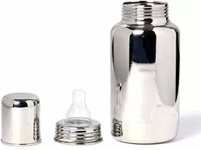 DOMENICO Grade 304 Stainless Steel Baby Feeding Bottle, Milk Feeding, Water Feeding 260 ml Easy Hold to Hold Bottle. - 250 ml