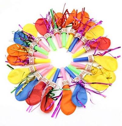 Jolly Party Solid Whistles Horns Blowing party Balloon