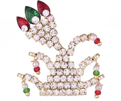 AANSHI SHRINGAR ART TIPARA DIAMOND MUGAT Deity Ornament