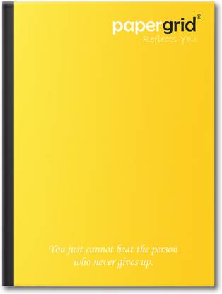 papergrid King Size - 24 cm x 18 cm, Single Line Regular Notebook Single Line 76 Pages
