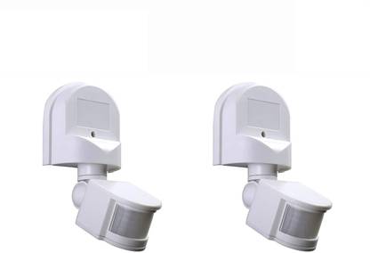 Quick Sense 180' Wall-Mount PIR Motion Switch with Light, Energy Saving Sensor Lux Adjustment Set of 2 10 A Motion Sensor Electrical Switch