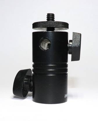 ZINROX 1/4'' Thread Aluminium Alloy Umbrella Holder Adapter for LED and Video Halogen Lighting Stand Purpose Flash Shoe Adapter