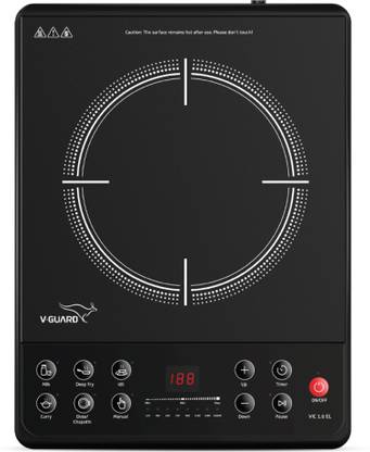 V-Guard 1600 W Induction Cooktop Push Button