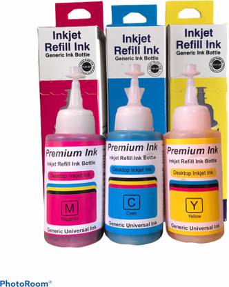 Shivam Technology EPSON 664 / 673 For PRINTERS L100, L110, L130, L200, L210, L220, L300, L310, L350, L355, L360, L365, L380, L455, L550, L555, L565, L800, L805, L810, L850, L1300, L1800 Universal Ink Tri-Color Ink Bottle