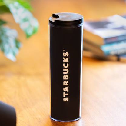 Starbucks Wordmark Black Plastic Tumbler