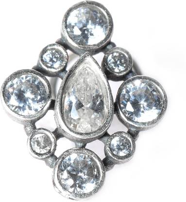 jsaj Zircon Sterling Silver Plated Terracotta Nose Ring
