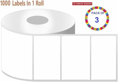 STOREVIEW Self Adhesive Tamperproof Thermal Roll Paper Label
