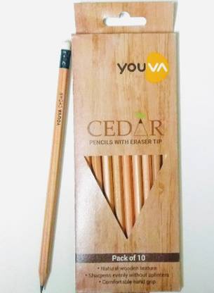 NAVNEET Youva Cedar Pencils with Eraser Tip Pencil