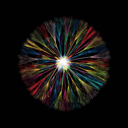 Artzfolio 71.12 cm Dandelion Icon Over Black Abstract Art Peel & Stick Vinyl Wall Sticker 28inch x 28inch (71.1cms x 71.1cms) Self Adhesive Sticker