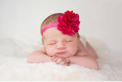 Artzfolio ArtzPortrait of a Newborn Baby Girl D8 Unframed Premium Canvas Painting 36.1inch x 24inch (91.6cms x 61cms) Digital Reprint 24.5 inch x 36.6 inch Painting