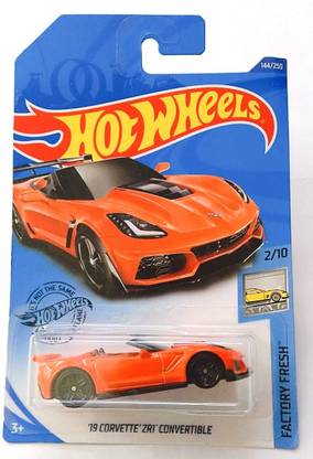HOT WHEELS 19 CORVETTE ZR1 CONVERTIBLE 144/250 FACTORY FRESH 2/10