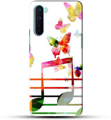 NDCOM Back Cover for OnePlus Nord Music Butterfly Printed
