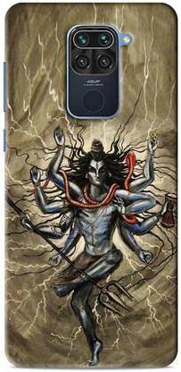 NDCOM Back Cover for Redmi Note 9 Lord Shiva Tandav Printed