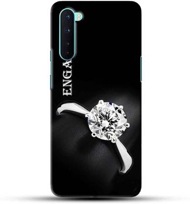 NDCOM Back Cover for OnePlus Nord Engagement Diamond Ring Printed