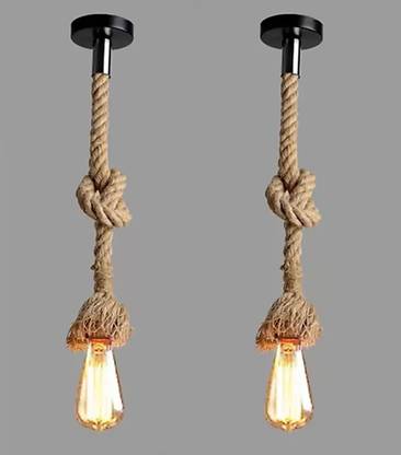 Moonlight LIGHTING JUTE ROPE HANGING LAMP Pendant Lamp Ceiling Lamp