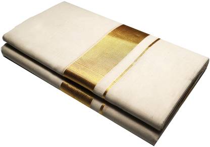 looms & weaves Kerala Handloom Dhoti Men Dhoti