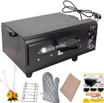 HOT BERG Model No HL-1542 "11 Inches"High Quality Upper & Lower Regulator System 1500W Compact Size Electric Tandoor & barbeque grill Comboo Steel Element Warrenty 2 Year Electric Tandoor